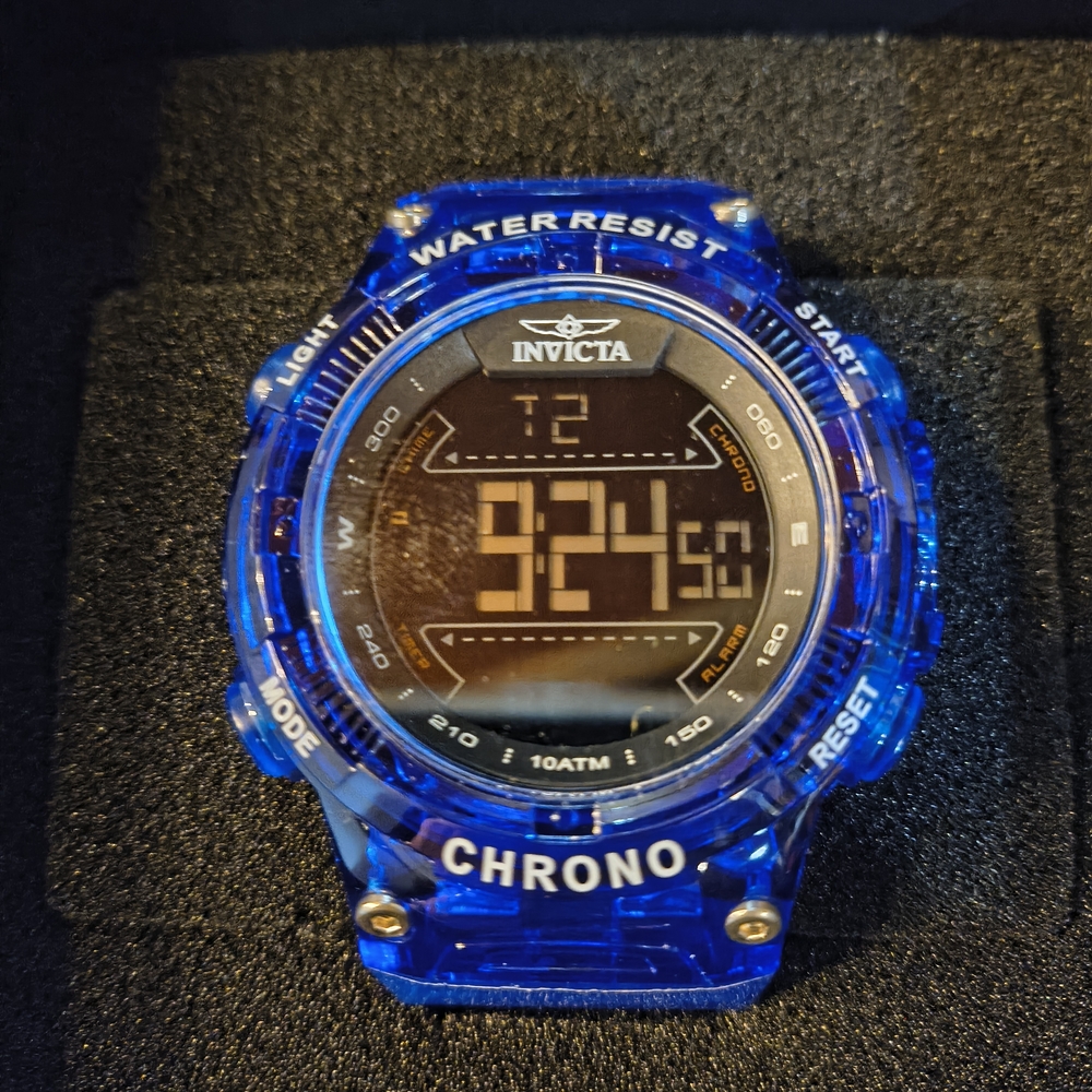 Invicta Transparent Blue Digital Smartwatch